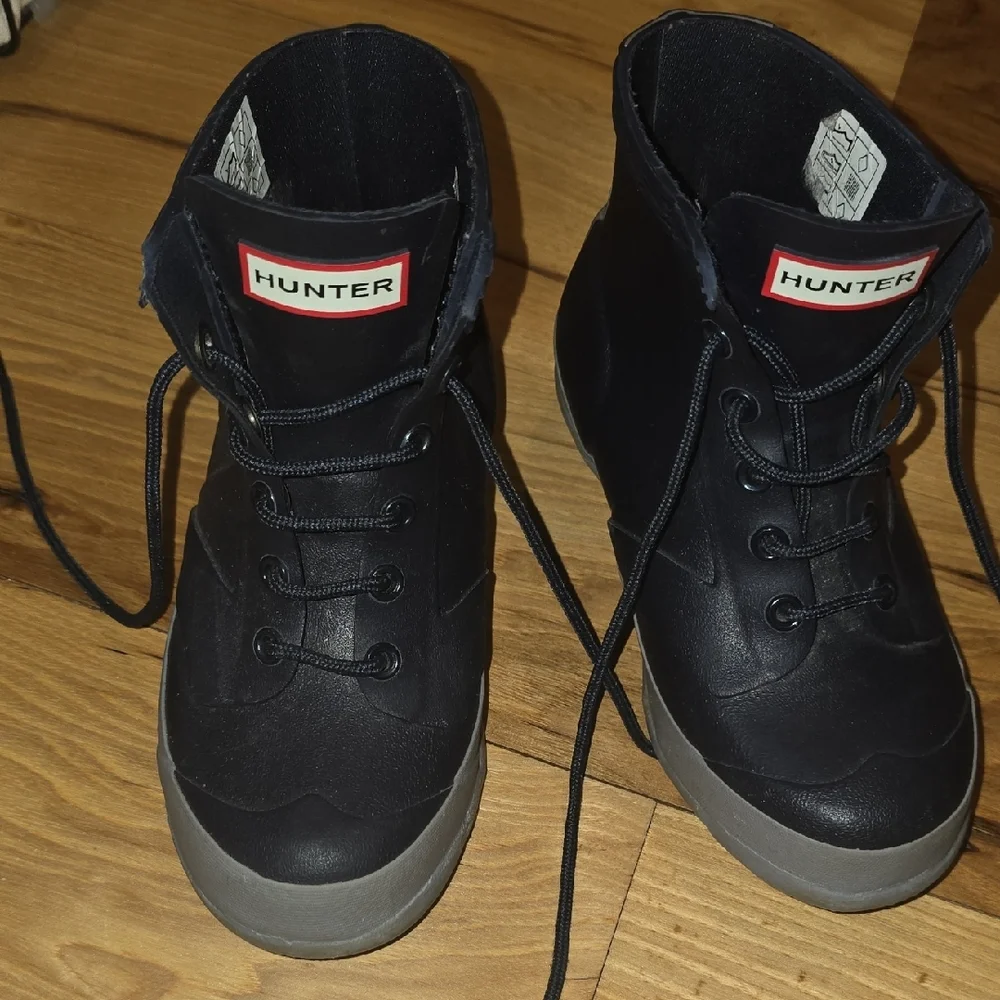 Hunter Kids Black Rain & Snow Boots